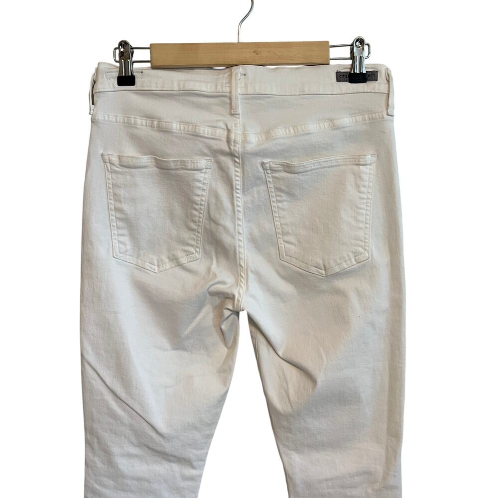 Citizens of Humanity Skinny Jeans Rocket Crop High Rise White Sculpt Size 29 - Picture 5 of 13